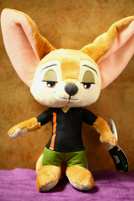 正版迪士尼疯狂动物城finnick芬尼克耳廓狐毛绒公仔玩具包邮礼物