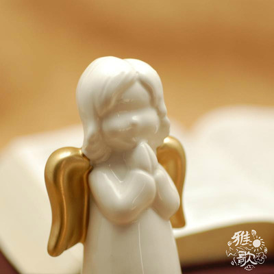 雅歌礼品|祷告小天使 基督教 一无挂虑 凡事祷告 布袋礼品包装