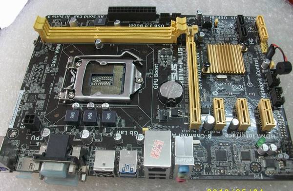 华硕h81m-plus 1150针h81全固态集成主板支持i3 4160带hdmi接口