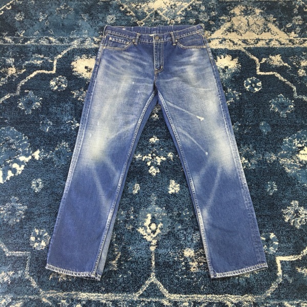 【sold】visvim 03 damaged 5 蛇皮03 d5 阿乐上身 牛仔裤 95新