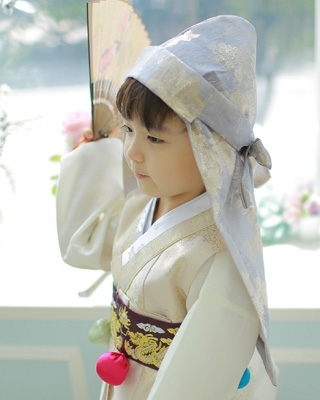 2016新款 韩国正品代购 传统韩服配饰 儿童男童帽子