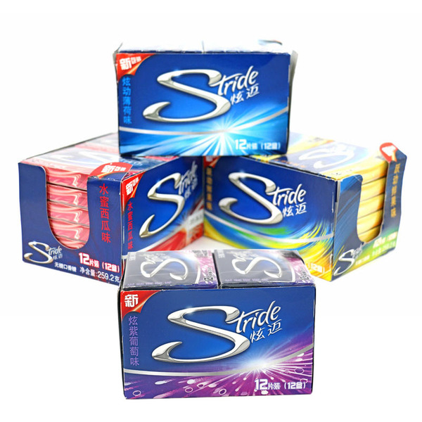 批发炫迈无糖口香糖12片*12包装薄荷鲜果西瓜葡萄味特价包邮