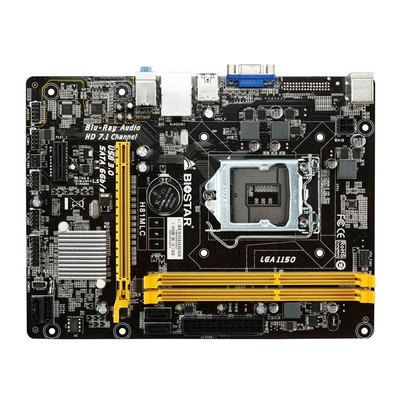biostar/映泰 h81mlc 固态主板全固态 lga1150针办公电脑主板