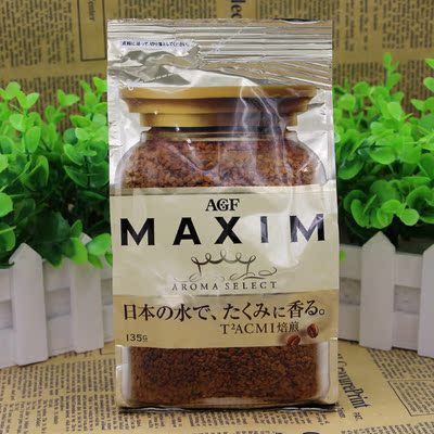 日本超市采购 agf maxim 马克西姆麦氏典藏焙煎香浓速溶咖啡135g