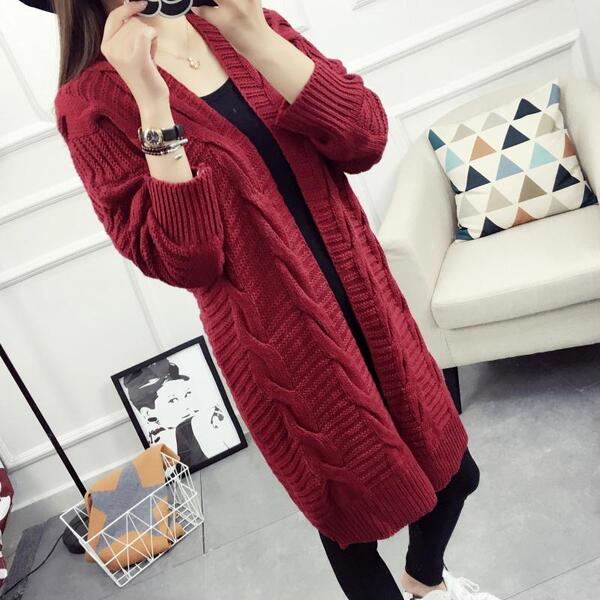 针织衫女开衫短款薄修身学生花色韩版春秋外套2016秋季新款女装潮