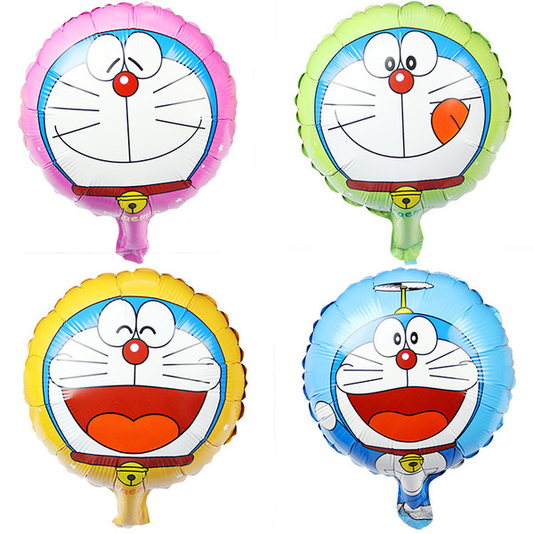 哆啦a梦机器猫蓝胖子大叮当猫铝膜气球 儿童生日派对庆典活动装饰