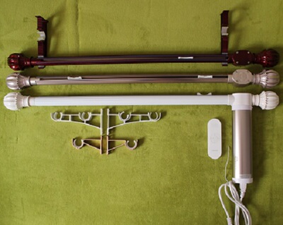 电动罗马杆 手机app控制 定时遥控窗帘 电动窗帘杆_价格_评价_怎麼样 