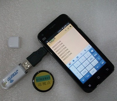 jt502超小迷你m1卡读卡器13.56mhz阅读器iso14443a可用於android