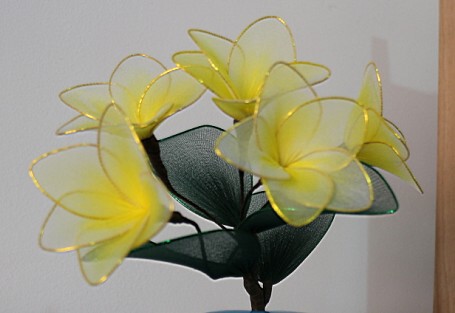 特价纯手工制作插花 丝网花 丝袜花成品花 鸡蛋花