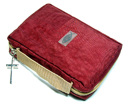 [灵意书屋]~~基督教礼品~~25k圣经套/圣经包/圣经袋 --枣红色
