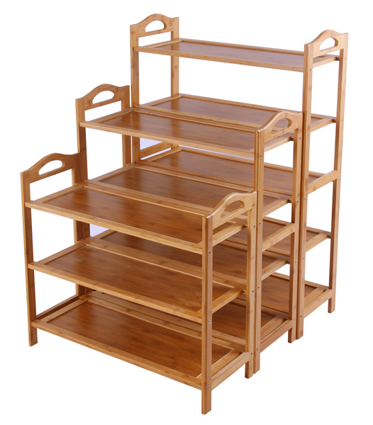 楠竹鞋架子现代简易加固实木多层防尘鞋柜竹子宿舍木质竹子储物架