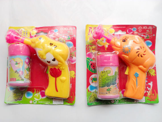 八彩电动泡泡枪 青蛙造型 吹泡泡水枪小号 儿童公园户外玩具