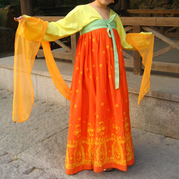 悠然轩 古装汉服配饰:各色雪纺披帛 轻薄飘逸无接缝 多色现货