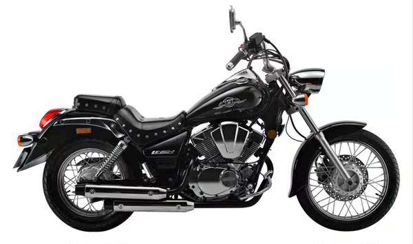 力帆lf250-p天王太子款摩托太子车v型双缸电喷豪华版加配护杠挡风