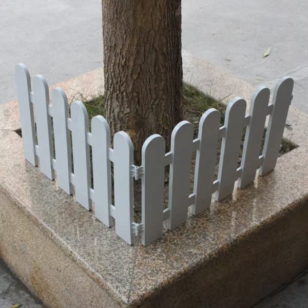 塑料栅栏围栏庭院白色栅栏装饰花园花坛幼儿园圣诞围栏栅栏小篱笆