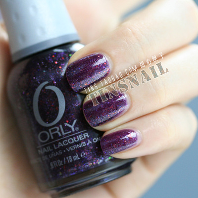 orly 指甲油正品 秋冬羽衣霓彩系列 霓虹紫 18ml 20753