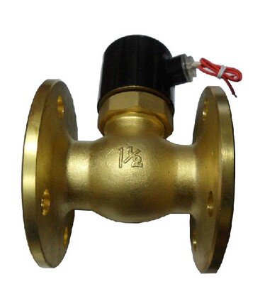 正品黄铜2l-40 us-40f先导活塞式蒸汽电磁阀1.5寸 ac220v法兰常闭
