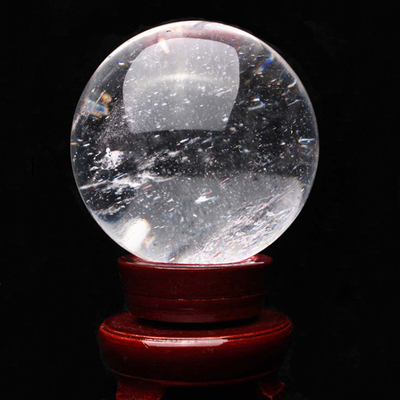 开光纯天然白水晶球摆件镇宅辟邪转运招财 有求必应 办公家居礼品