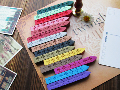 高品质复古火漆蜡 蜡条 封印