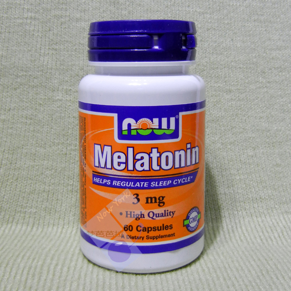 现货 美国褪黑素胶囊 melatonin 松果体素增加睡眠好质量无副作用