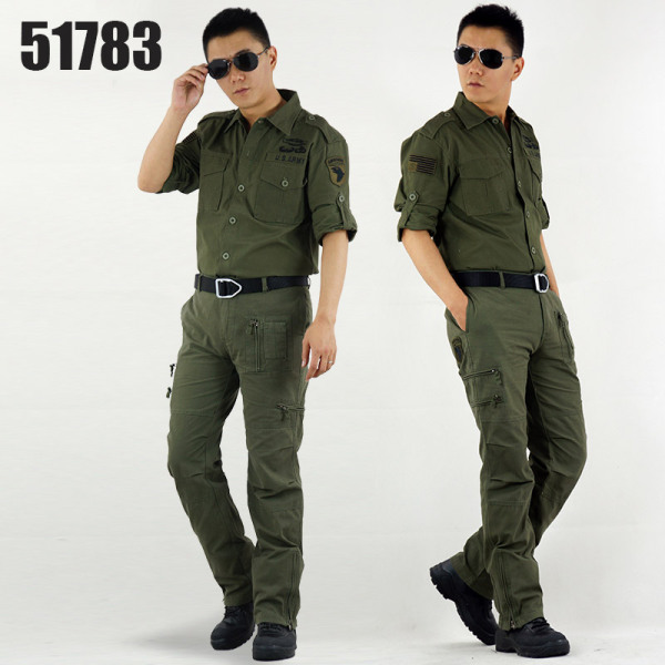 51783包邮 军迷户外101空降师套装男迷彩服男 特种兵野战作训套服