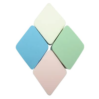 正品彩妆化妆工具干湿两用加厚菱形海绵粉扑bb霜粉底扑