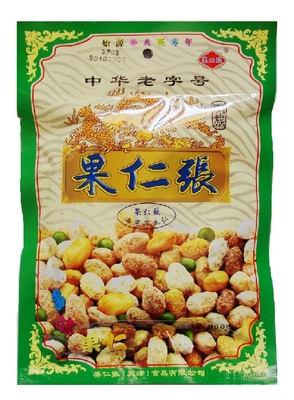 6袋包郵 天津特產果仁張 海菜花生仁100g 海苔味休閒堅果零食品