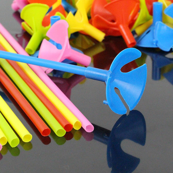 婚庆用品批发 结婚气球配件 塑料气球托杆托盘一套 婚礼布置道具