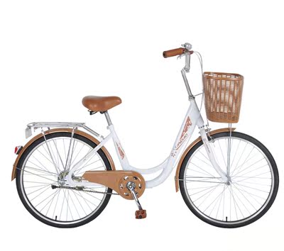 蓝岛自行车女式24寸蓝韵款复古通勤淑女车韩版城市复古休闲车通勤