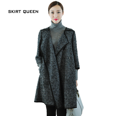 skirt queen/裙皇公主廓形简洁风格独特时尚粗纺大衣ddd-198-03