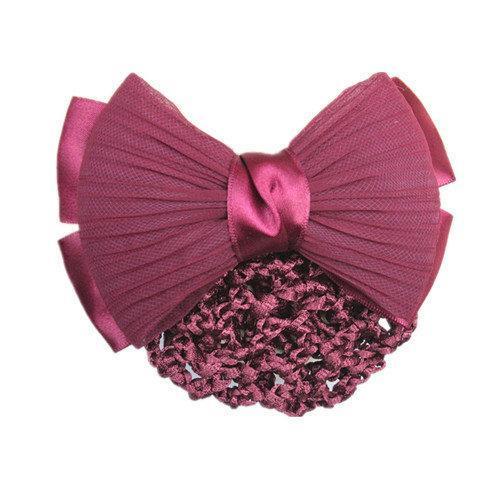 韩国发夹头饰酒店职业头花蝴蝶结网兜空姐银行护士物业服务员包邮