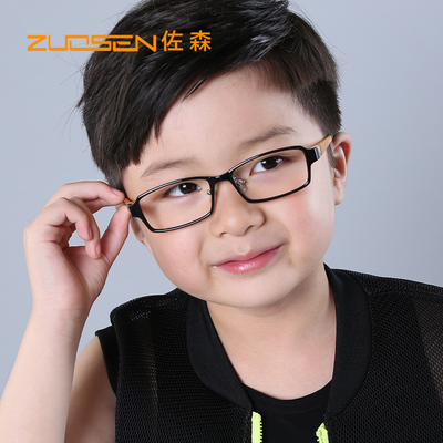 佐森超韧tr90儿童近视眼镜框远视矫正眼镜超轻时尚眼镜成品配近视