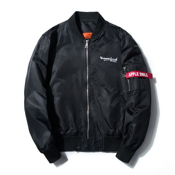 美国队长刺绣徽章棒球服带帽飞行夹克跑男邓超同款男女工装外套潮