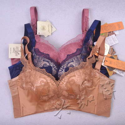 魔素正品34032无钢圈文胸女人胸罩纹胸内衣小胸加厚调整型深v聚拢