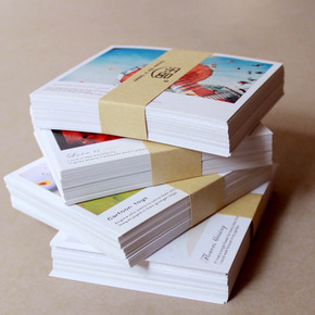 乐品纸卡lomo卡50张 明信片照片墙祝福卡网店售后心意贺卡 包邮