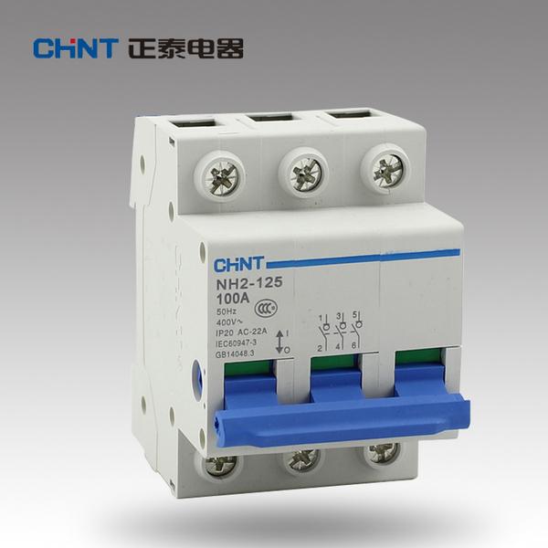 chnt/正泰隔离开关nh2-125/3p小型断路器式刀闸原装正品特价促销