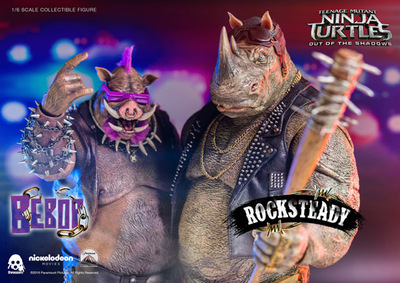 接单优惠 3a threezero 1/6 忍者神龟2破影而出 牛头&猪面2个套装