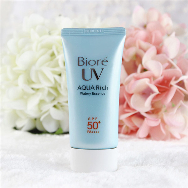 日本花王 biore碧柔防晒霜 aqua清爽水感保湿防晒乳液spf50 正品