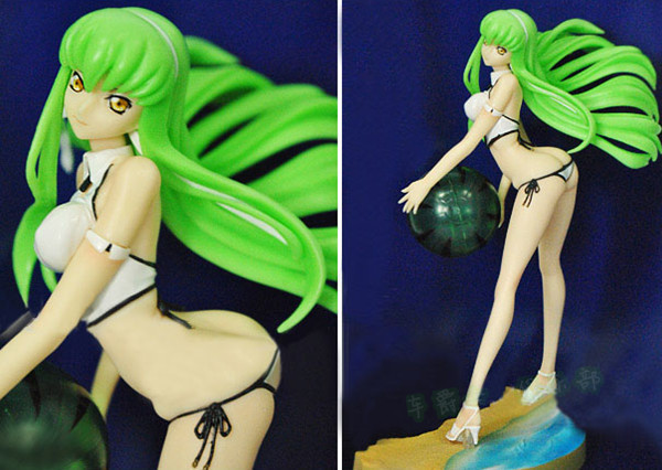 叛逆的鲁鲁修 cc泳装 沙滩排球手办模型公仔 国产玩偶人偶摆件