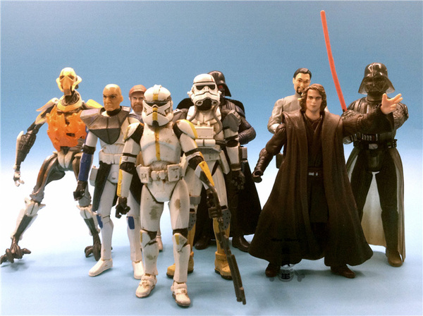 正版散货 星战星球大战 3.75寸可动人偶玩具模型 暴风兵 黑武士