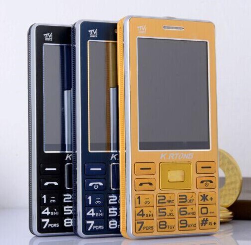 金荣通k1000直板中老年人手机免费电视tv语音王qq双卡按键机批发