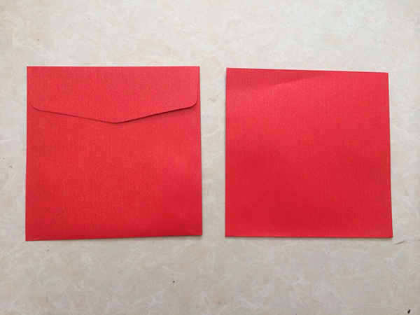 信封 请柬信封 请帖信封 正方形信封 创意红色信封边长15cm