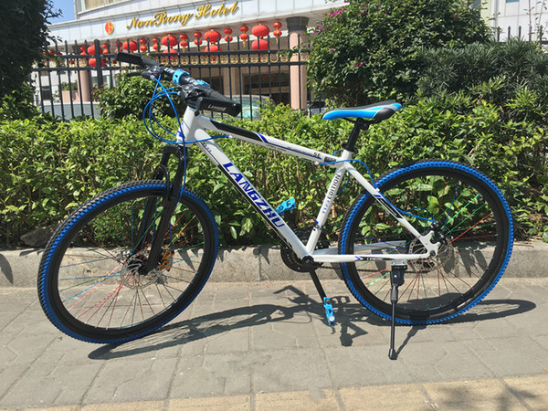 狼主山地车 户外运动休闲车 男女通用车 双碟刹山地自行车