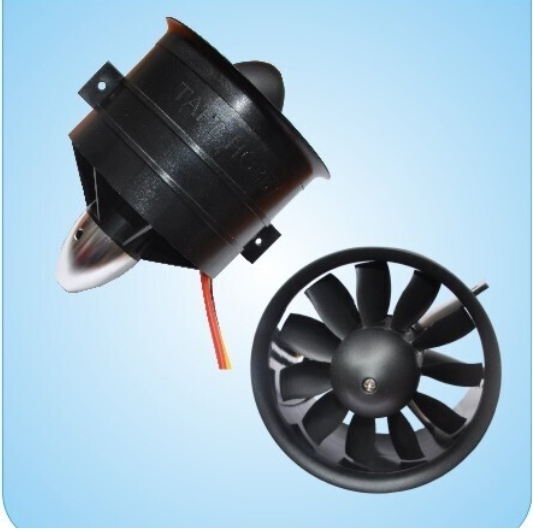 无刷电机90涵道11叶风扇3553-1550动平衡套装拉力3.6公斤适用毒蛇