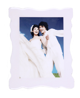 36寸大韩水晶版画 亚米奇 韩版相框曲边花边烤瓷水晶版画