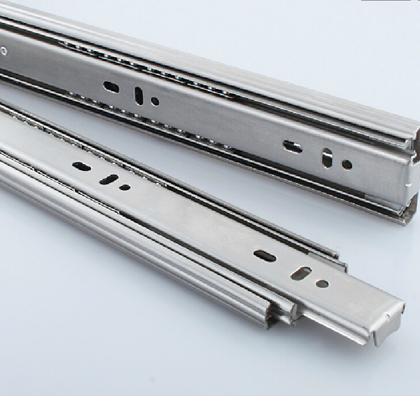 抽屉轨道 抽屉滑道 三节轨抽屉导轨滑轨 家具五金配件滑道