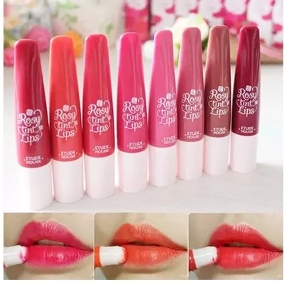韩国正品 爱丽小屋 rosy tint lips玫瑰花园染色气垫唇彩口红彩妆