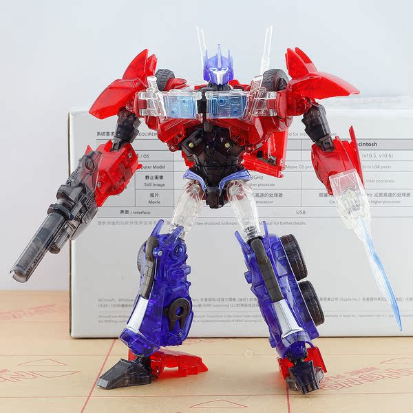 日版3c变形金刚领袖之证tfp初版擎天柱v级航行家透明原装冠越版