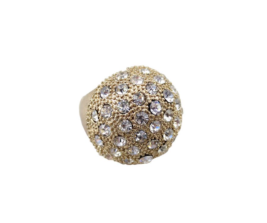 99 kt Europe trade jewelry wholesale original single texture exaggerated stretch flash diamond ring hemisphere (MS)