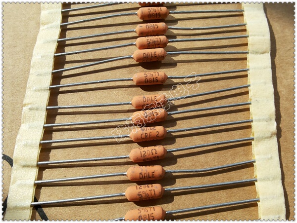 vishay dale cpf2 2w 120r 120欧 进口全铜金属膜电阻代0.5w 1w